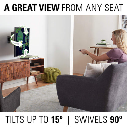 Sanus Support Mural TV VSF716 – Orientation Totale – Noir