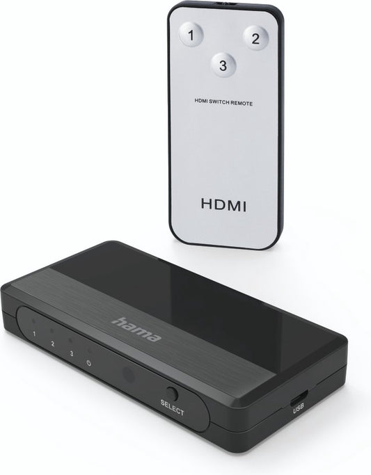 Hama Commutateur HDMI™ – 3 Entrées, 1 Sortie