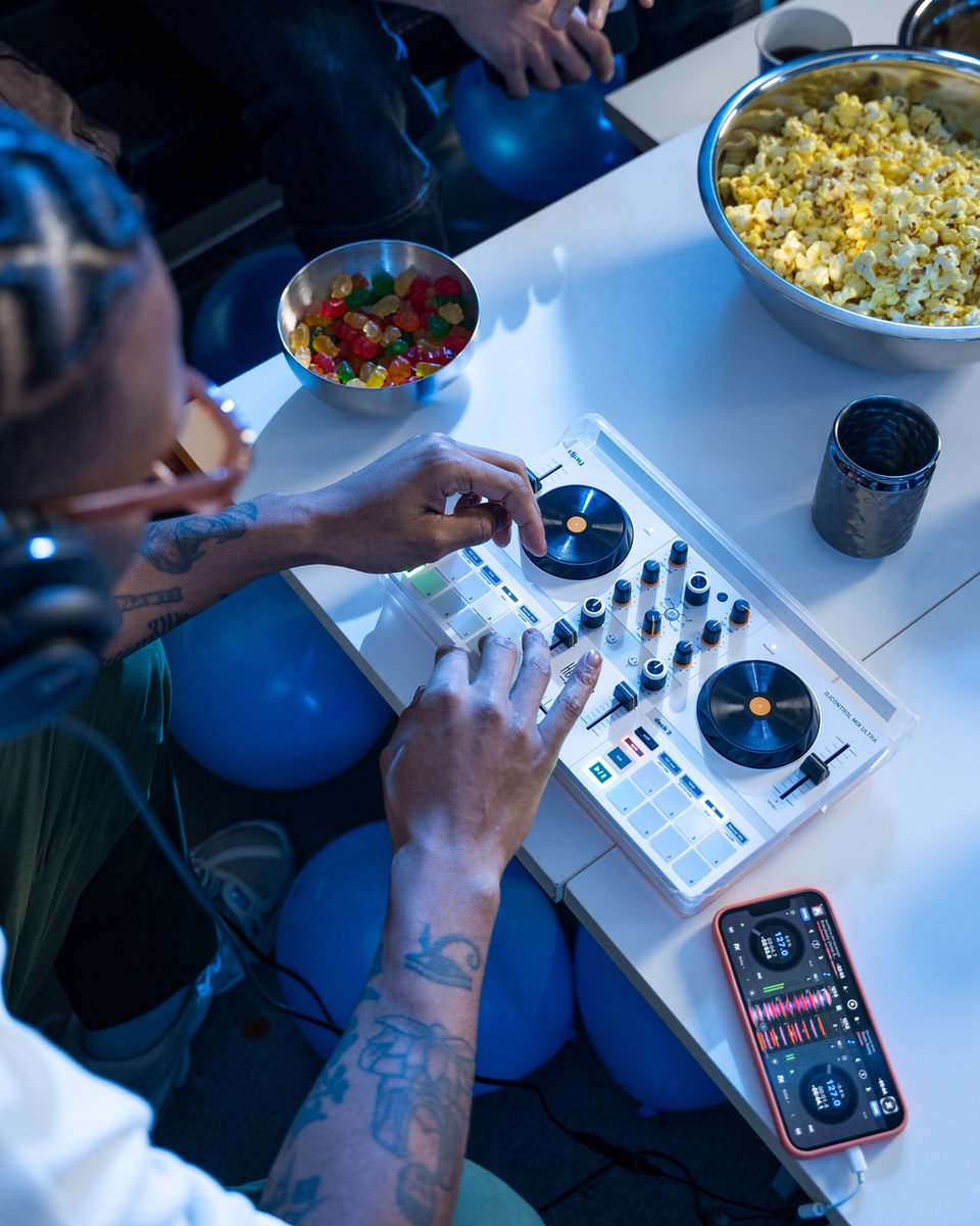 Hercules DJControl Mix Ultra – Contrôleur DJ mobile pour smartphones (iOS/Android)