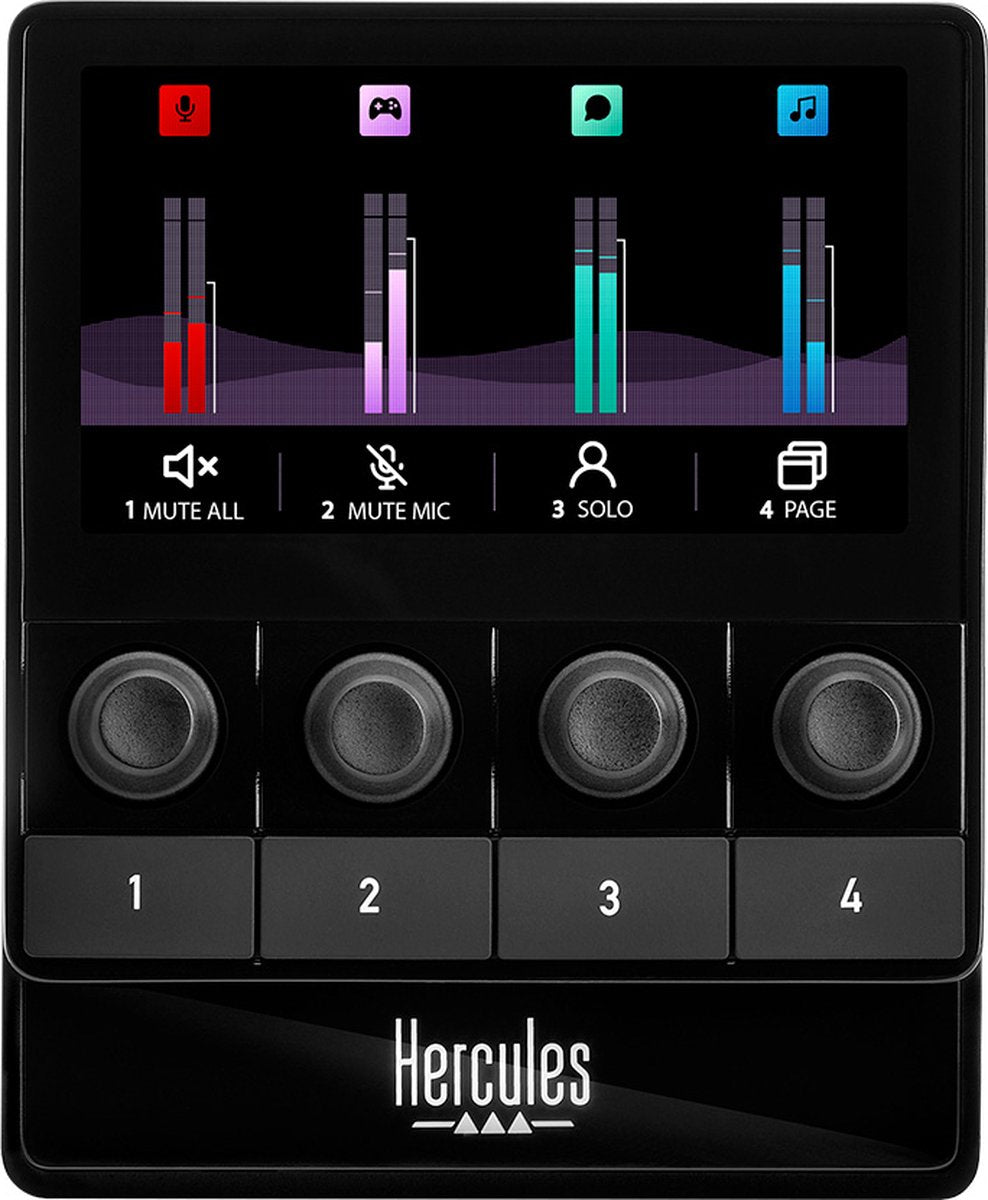 Hercules Stream 100, Contrôleur audio intuitif pour streaming live