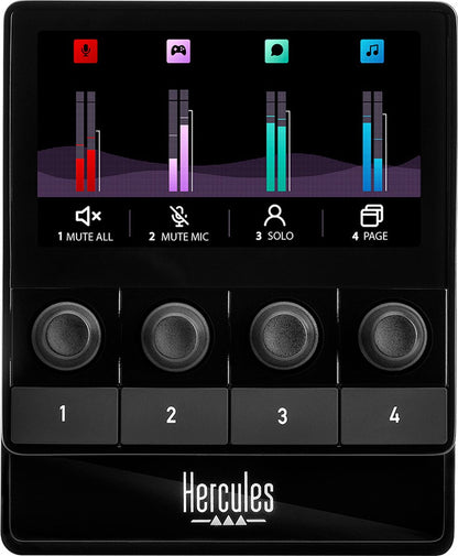 Hercules Stream 100, Contrôleur audio intuitif pour streaming live