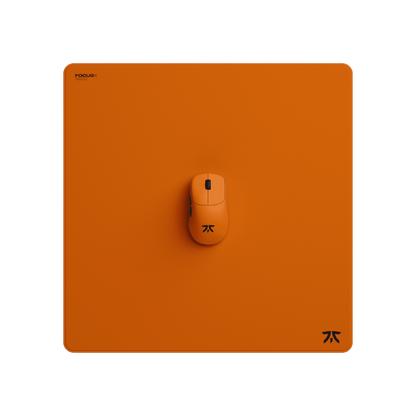Fnatic FOCUS 3 MAX XL – Tapis de souris gaming – Surface en tissu micro-texturé – Base antidérapante – Couleur Sunrise Orange
