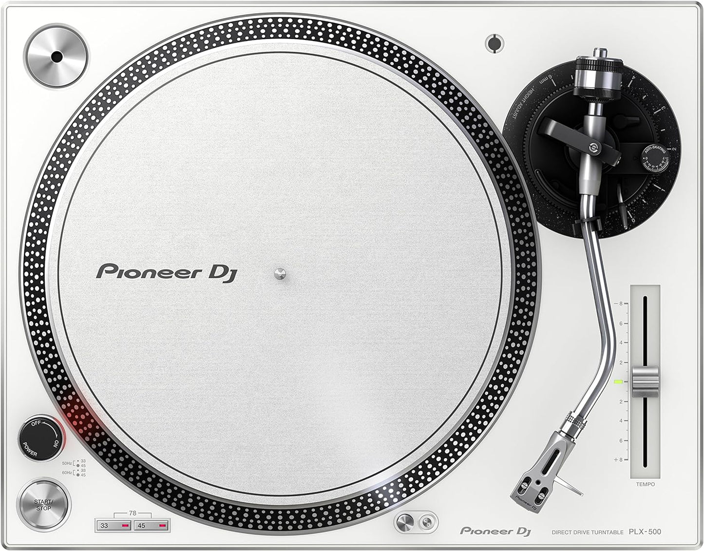 Pioneer PLX-500-W Direct Drive Turntable (Blanc)