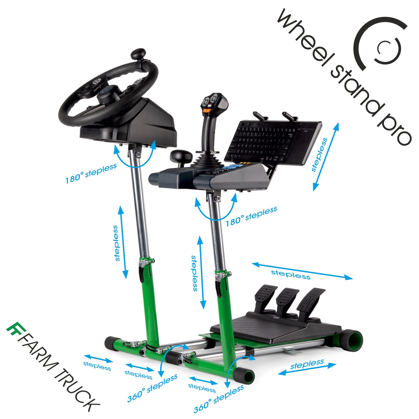 Wheel Stand Pro Farm Truck – Support de Volant – Version Noire