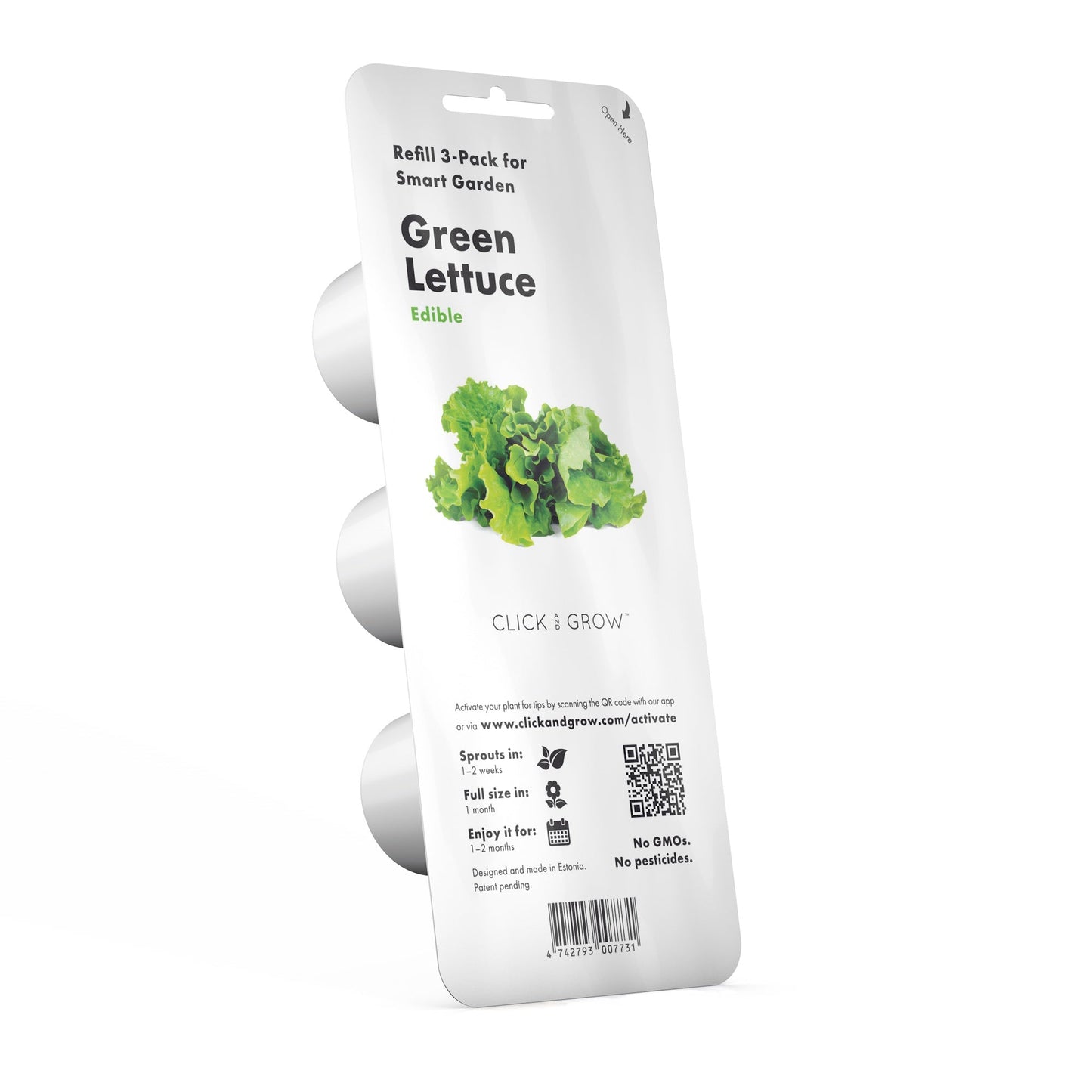 Click & Grow Groene Sla / 3-pack – Voorgezaaide capsules voor slimme binnentuin