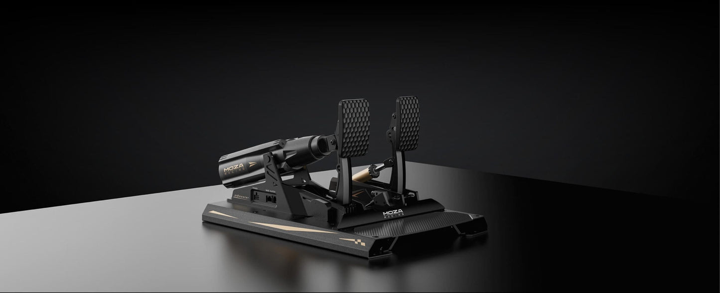 MOZA mBooster Active Pedal Set - Pedaalset met force feedback en geavanceerde instellingen