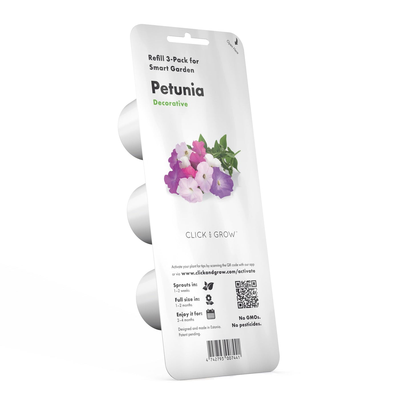 Click & Grow Roze petunia / 3-pack – Voorgezaaide bloeicapsules voor slimme binnentuin