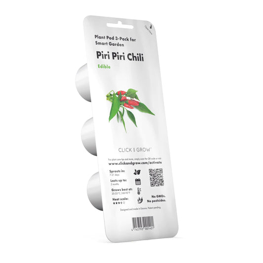Click & Grow Piri piri chilipeper / 3-pack – Voorgezaaide capsules voor slimme binnentuin