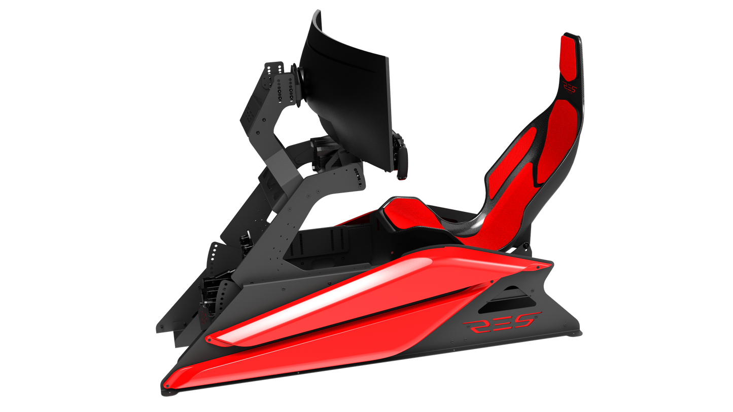Res‑Tech GT Cockpit met Carbon Stoel – Simracing Cockpit