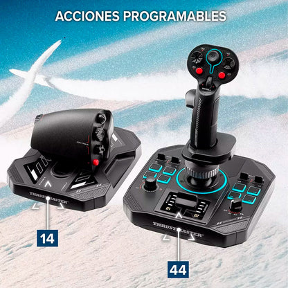 Thrustmaster SOL-R 4 Hotas – Ensemble Joystick & Manette des Gaz