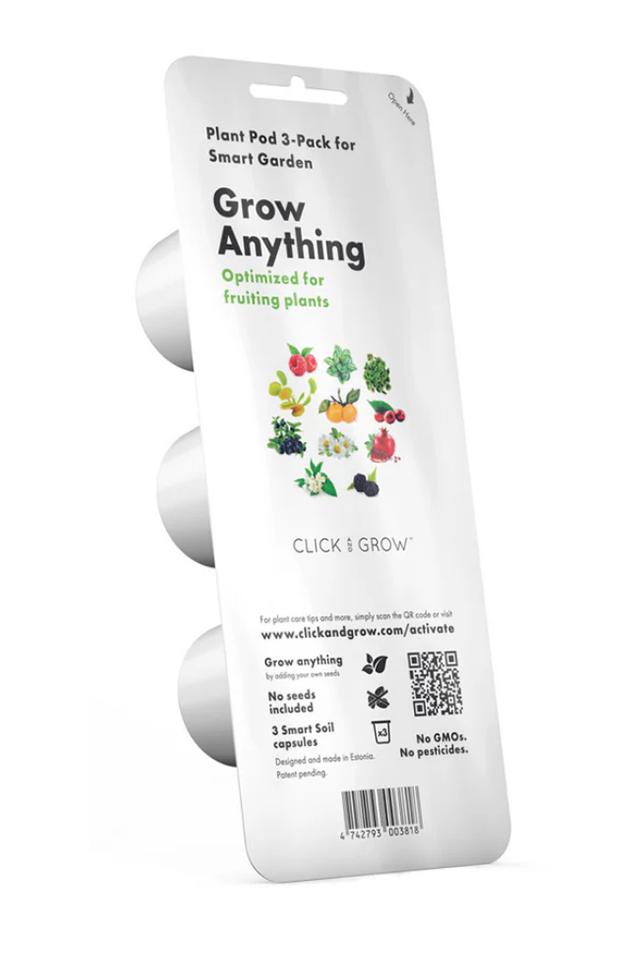 Click & Grow Grow Anything / 3-pack – Zelf te vullen plantencapsules voor slimme binnentuin