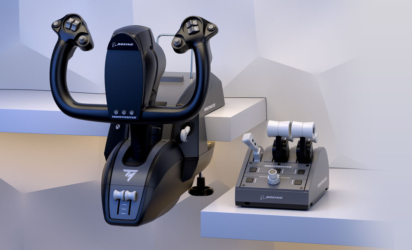 Thrustmaster TCA Yoke Pack Boeing Edition – Flugsteuerungssystem – Mit Ruder und Quadrant – Für PC und Xbox Series X|S