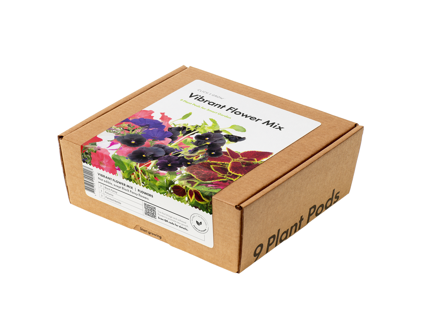 Click & Grow Navulling Kleurrijke Bloemenmix – 9 Capsules (3x3) – Slimme Moestuin