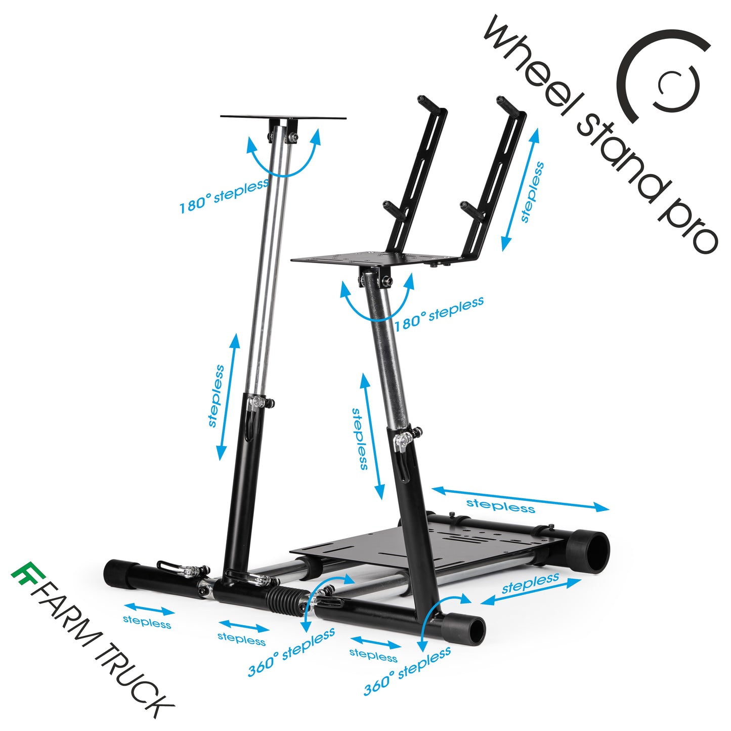Wheel Stand Pro Farm Truck – Steering Wheel Support – Black Version