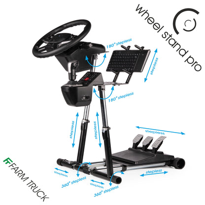Wheel Stand Pro Farm Truck – Steering Wheel Support – Black Version