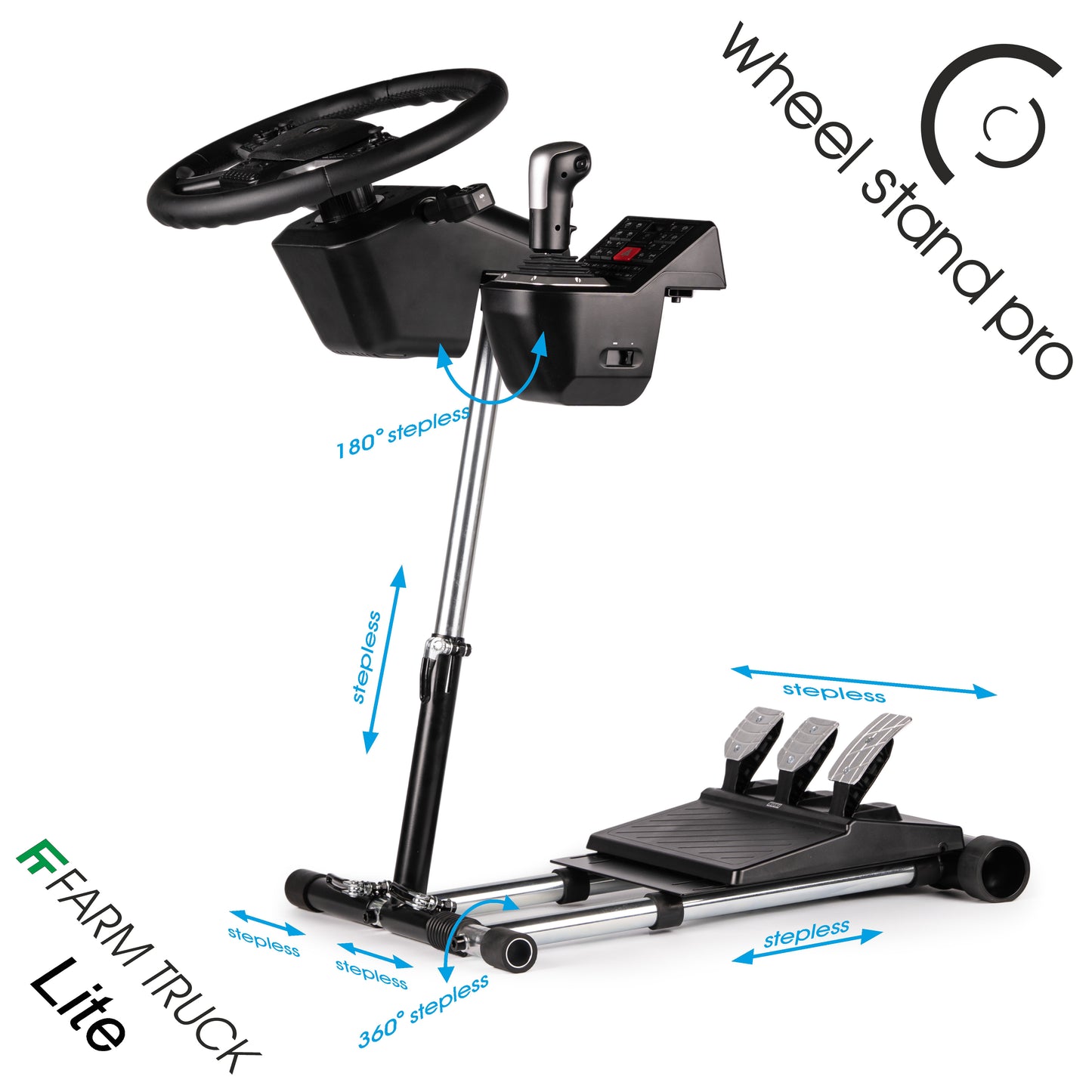 Wheel Stand Pro Farm Truck Lite – Steering Wheel Stand – Black Version