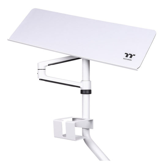 Thermaltake Tastatur- und Mausablage – Tastatur- und Mausablage für Simulationscockpits – Höhen-, neigungs- und drehbar verstellbar – Weiß