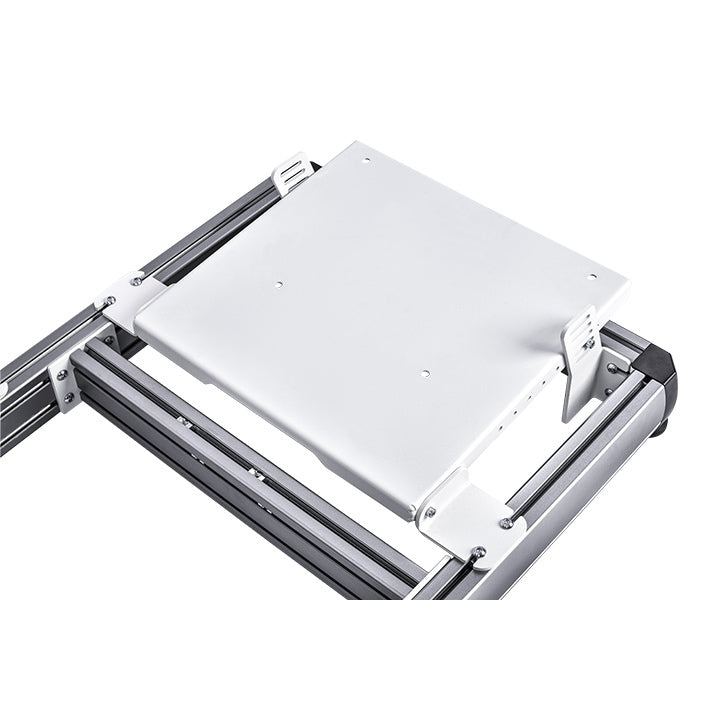 Thermaltake GF500 Snow – Flugsimulationscockpit – Weißes Stahlchassis – Verstellbarer Schalensitz – Kompatibel mit PC, Xbox und PlayStation