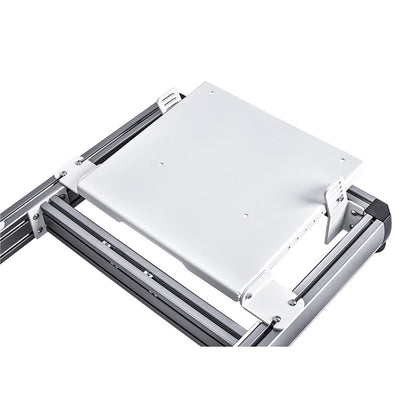 Thermaltake GF500 Snow – Flugsimulationscockpit – Weißes Stahlchassis – Verstellbarer Schalensitz – Kompatibel mit PC, Xbox und PlayStation