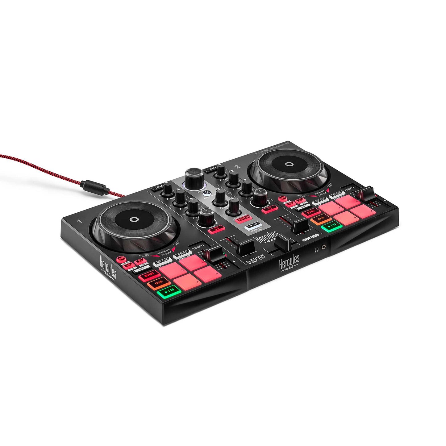 Hercules Impulse 200 MK2 + Hercules DJ45 - DJ-controller en DJ-hoofdtelefoon Bundle