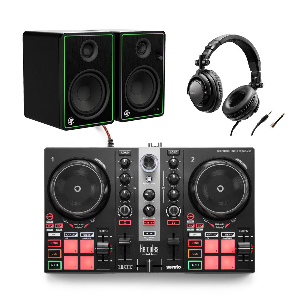 Hercules Impulse 200 MK2 + Hercules DJ45 - DJ-controller en DJ-hoofdtelefoon Bundle