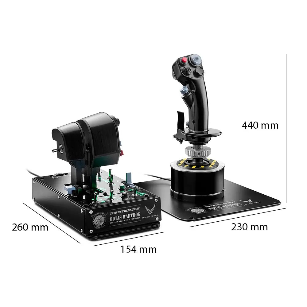 Thrustmaster HOTAS Warthog MKII – Joystick + Double Manette des Gaz – PC