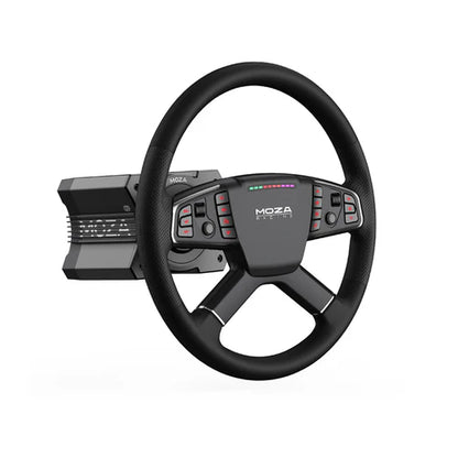 Moza Racing Trucking Bundle for PC – 400mm Truck Steering Wheel + R5 5.5Nm Direct Drive Base + Pedals – Truck Driving Simulator