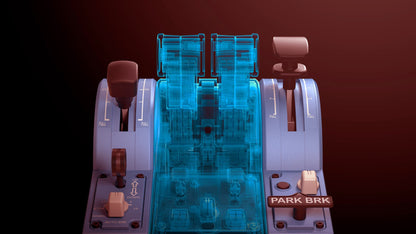 Thrustmaster TCA Quadrant Airbus Edition – Flugsteuerungssystem – Add-on für TCA Quadrant – für PC