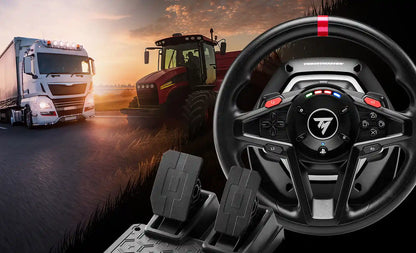 Thrustmaster T128-P SimTask Pack - Voor PS5, PS4 en PC - Bundel T128 met pedaalset en racestuurbevestiging