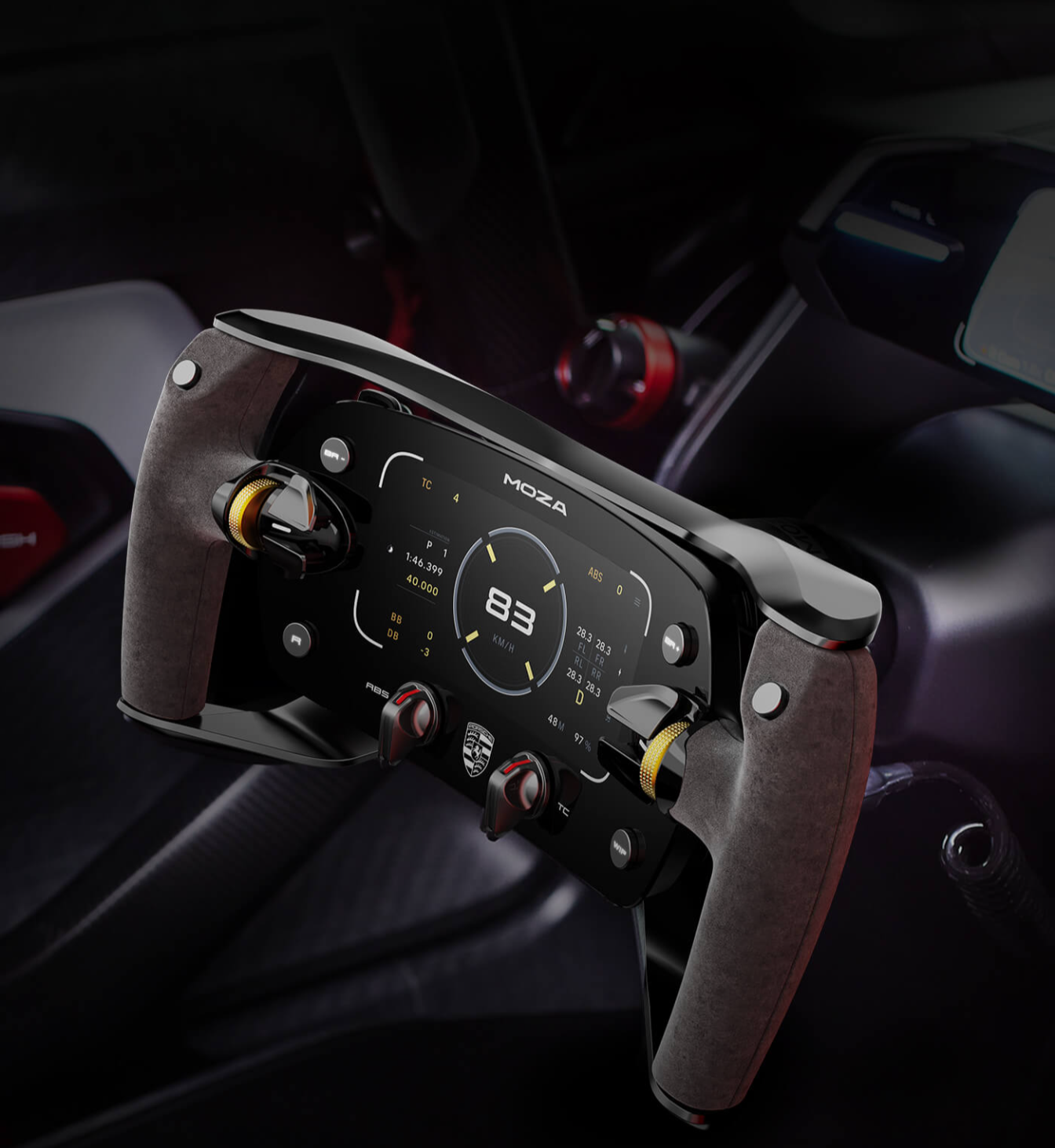 MOZA Porsche MISSION R Simracing Steering Wheel – Officieel racestuur – PC