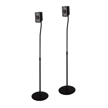 Hama 49594 Pied pour Haut-Parleur Rigide Distance Sol/Plafond (Max.): 12.3 cm Noir 1 Paire(s)
