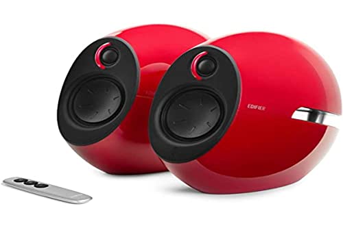 Edifier E25HD Designer-Lautsprecherset mit Bluetooth, Rot, 74 W