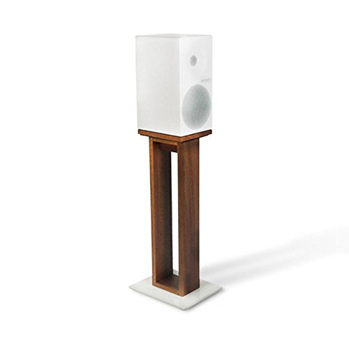 Norstone Alvä Floor Speaker Stand Wood, Glass Wood - Speaker Stands (Floor, 20 kg, Wood, Glass, Wood, Floor, France)