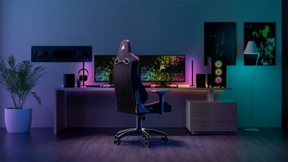 Corsair TC200 Fabric Gaming Chair, Standard Shape (Durable Support, Soft Fabric Upholstery, Integrated Foam Lumbar Support, 4D Armrests) Black/Black