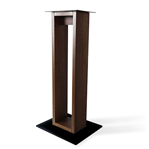 Norstone Alvä Floor Speaker Stand Wood, Glass Wood - Speaker Stands (Floor, 20 kg, Wood, Glass, Wood, Floor, France)