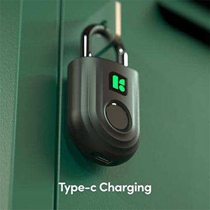 Igloohome Padlock Lite Cadenas Intelligent à empreinte digitale - Noir