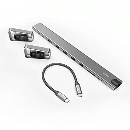 Hama 9in1-USB-C-dockingstation voor 4x USB-A, USB-C, HDMIO, LAN, SD, microSD