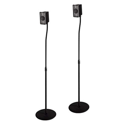 Hama 49594 Pied pour Haut-Parleur Rigide Distance Sol/Plafond (Max.): 12.3 cm Noir 1 Paire(s)