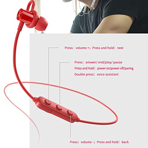 Edifier W200BTSE Kabellose Sport-Kopfhörer, Bluetooth V5.0, lange Standby-Zeit, IPX4, mit Mikrofon, Schwarz, langlebig