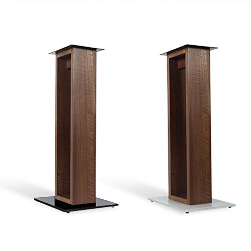 Norstone Alvä Floor Speaker Stand Wood, Glass Wood - Speaker Stands (Floor, 20 kg, Wood, Glass, Wood, Floor, France)