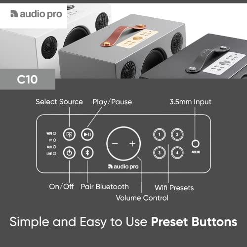 Audio Pro Connected Lautsprecher C10 Schwarz