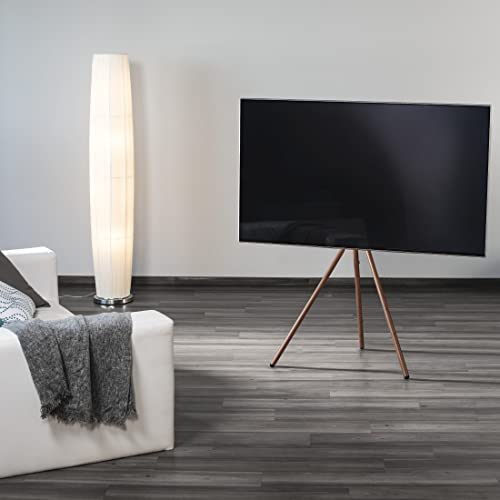 Hama Tv-standaard "schildersezel", 191 cm (75"), hoogte var., hout-look walnoot