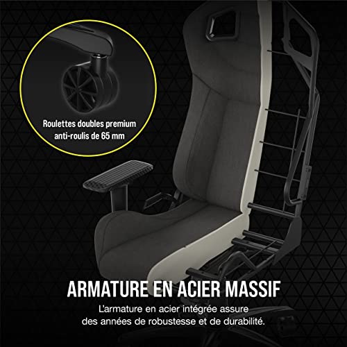 Corsair T3 Rush Gaming-Stuhl, Anthrazit und Grau