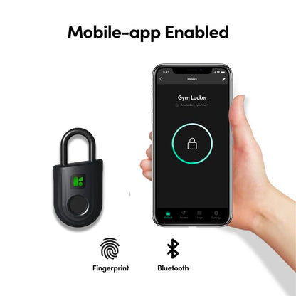Igloohome Padlock Lite Cadenas Intelligent à empreinte digitale - Noir