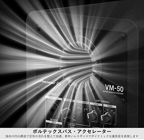 Pioneer DJ VM-50 5' aktiver Monitoring-Lautsprecher schwarz